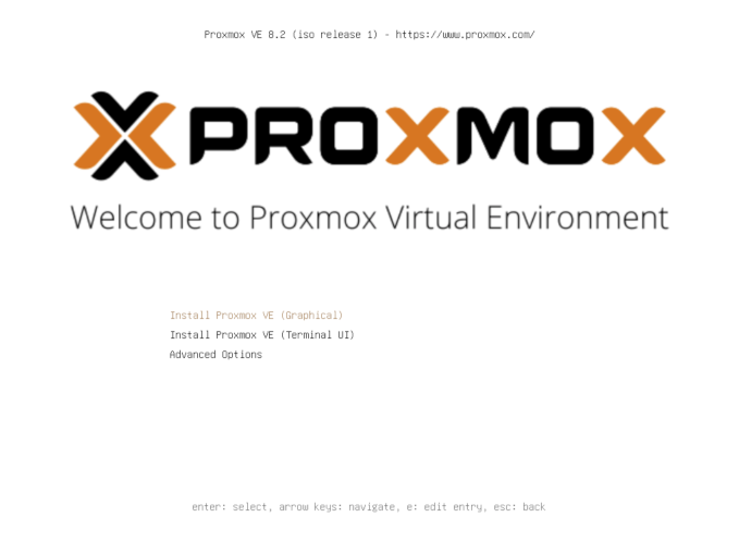 Proxmox Boot Screenshot