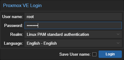 PVE Login